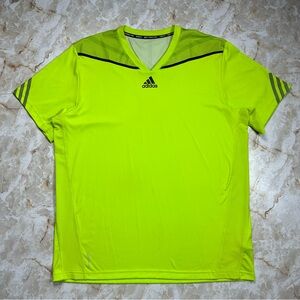 Adidas Men’s XL Adizero Soccer Climacool Jersey Yellow Green Neon Shirt